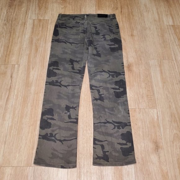 Hudson Barbara Camo Jeans Straight Leg Camouflage Kid Girl Denim Stretch Cotton - Picture 3 of 9